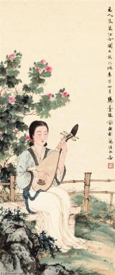 Treasures of the Court: Deciphering the Enchanting Majesty and Timeless Beauty of Deng Shun's 'Lady Playing the Pipa'